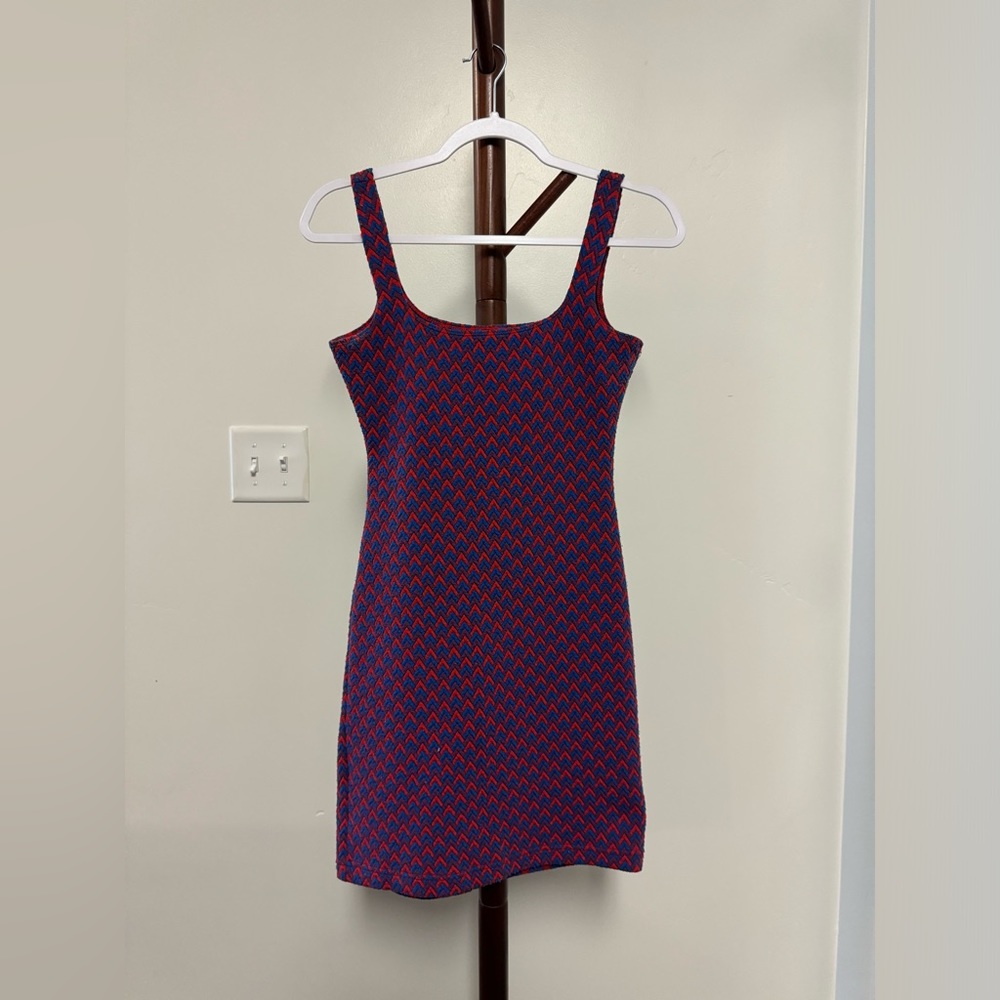 Mini Red/Blue Party Dress. Size M Women’s.